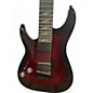 Used Schecter Guitar Research Omen Elite 7 Left-Handed Black Cherry Solid Body Electric Guitar