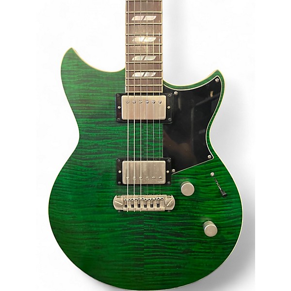 Used Yamaha REVSTAR Green Solid Body Electric Guitar