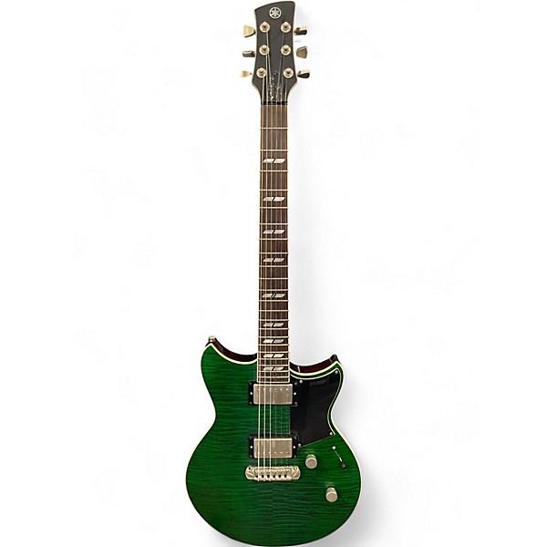 Used Yamaha REVSTAR Green Solid Body Electric Guitar