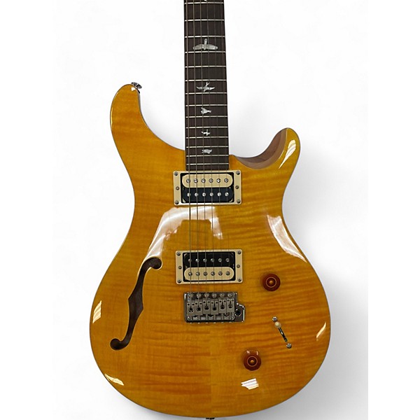 Used PRS SE Custom 22 Semi-Hollowbody SANTANA YELLOW Hollow Body Electric Guitar