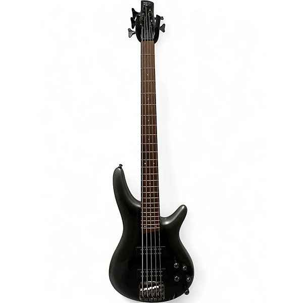 Used Ibanez SDGR 5 STRING Gray Electric Bass Guitar