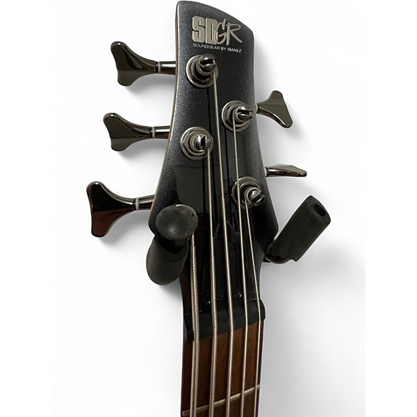 Used Ibanez SDGR 5 STRING Gray Electric Bass Guitar