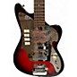 Used Teisco MIJ 1960s 3 Gold Foil Vintage Red Sunburst Solid Body Electric Guitar