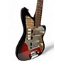 Used Teisco MIJ 1960s 3 Gold Foil Vintage Red Sunburst Solid Body Electric Guitar