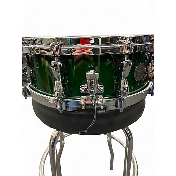 Used TAMA 14X5 Starphonic Snare Green Drum