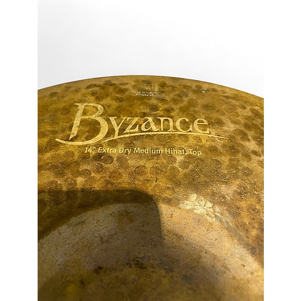 Used MEINL 14in Byzance EX Dry Medium Hi Hat Pair Cymbal