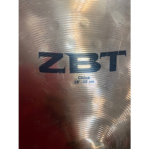 Used Ziljian 18in zbt china Cymbal