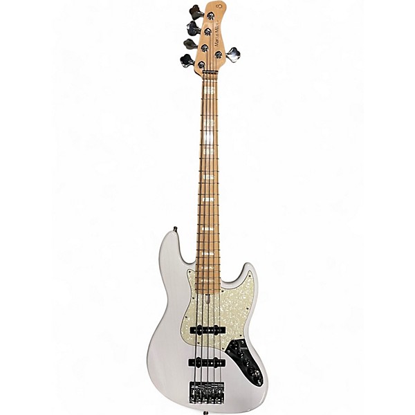 Used Sire Marcus Miller V7 Swamp Ash 5 String White Blonde Electric Bass Guitar