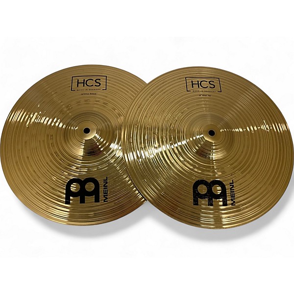 Used MEINL 14in HCS Hi Hat Pair Cymbal