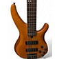 Used Yamaha TRBX605FM 5-string matte amber Electric Bass Guitar