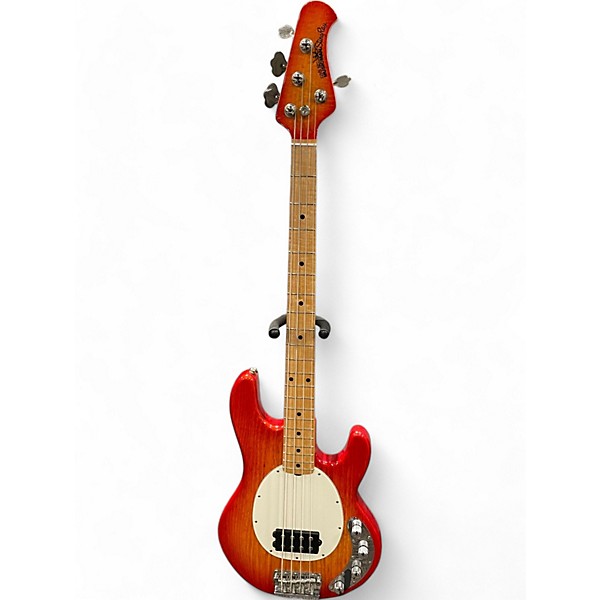 Used Ernie Ball Music Man Stingray 4 String Cherry Sunburst Electric Bass Guitar