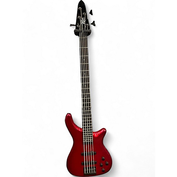 Used Rogue lx205b Candy Apple Red Electric Bass Guitar