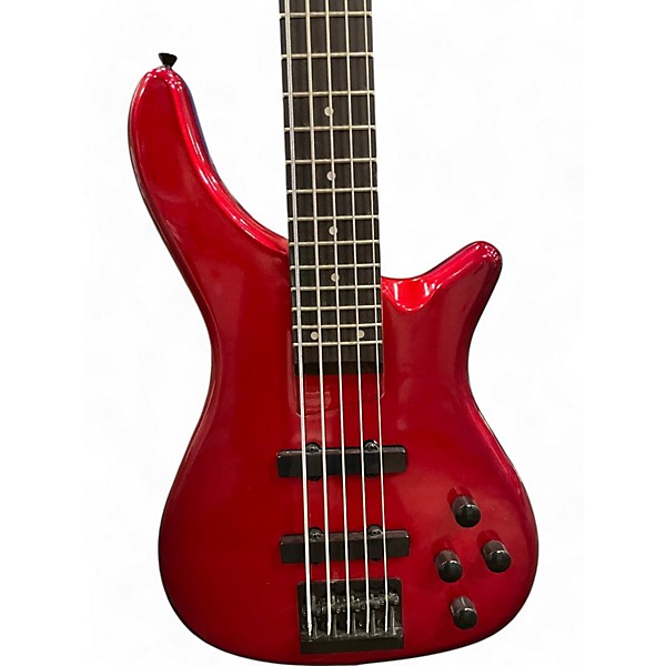 Used Rogue lx205b Candy Apple Red Electric Bass Guitar