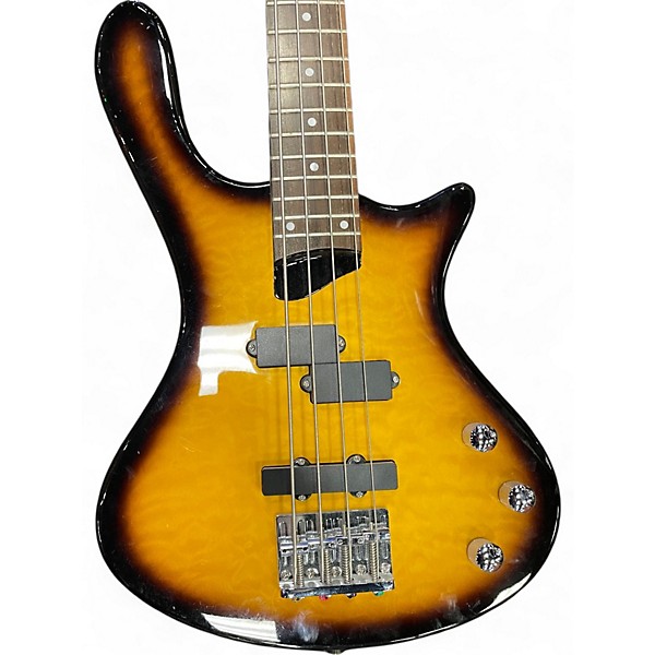 Used Washburn T14q 2 Color Sunburst Electric Bass Guitar