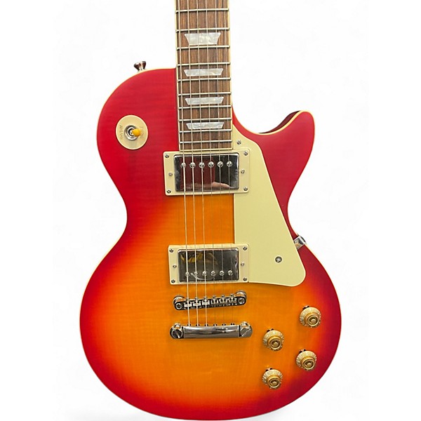 Used Epiphone 1959 Reissue Les Paul Standard Aged Dark Cherry Burst Solid Body Electric Guitar