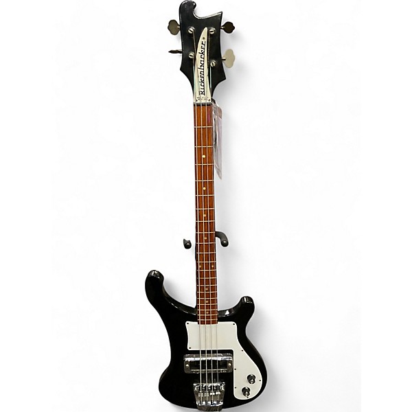 Vintage 1976 Rickenbacker 4000 Black Electric Bass Guitar