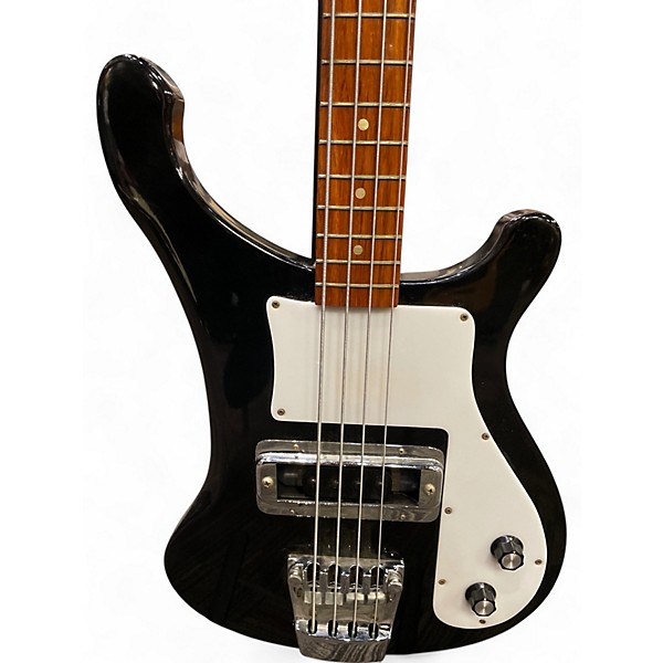 Vintage 1976 Rickenbacker 4000 Black Electric Bass Guitar