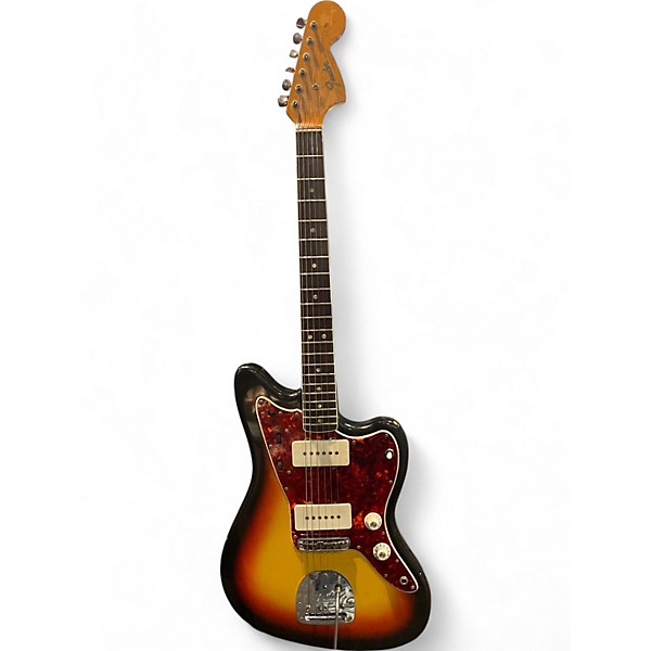 Vintage 1966 Fender Jazzmaster 3 Color Sunburst Solid Body Electric Guitar