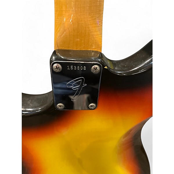 Vintage 1966 Fender Jazzmaster 3 Color Sunburst Solid Body Electric Guitar