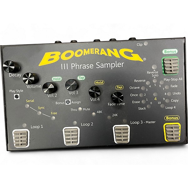 Used Boomerang III Phrase Sampler Pedal