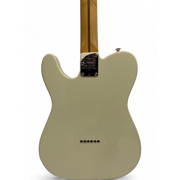 Used 2023 Fender American Professional II Telecaster Olympic White Solid Body Electric Guitar