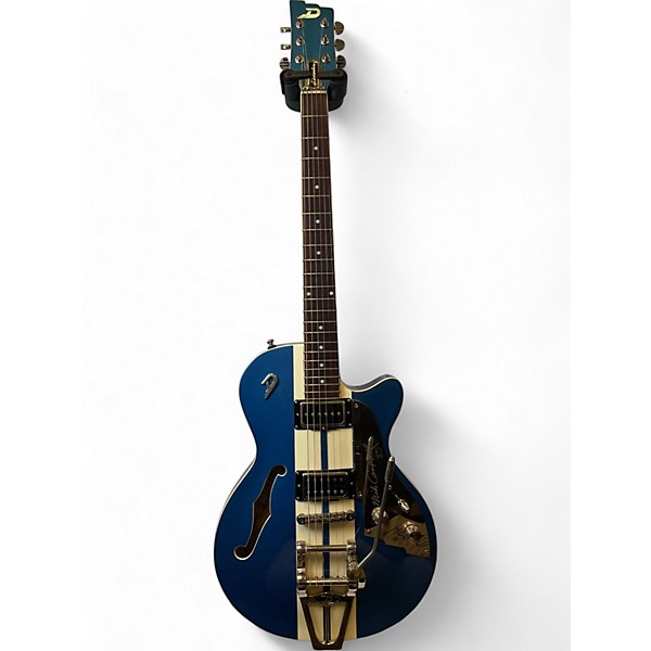 Used Duesenberg DTV-MC 30th Anniversary Starplayer TV Mike Campbell Heartbreaker metallic blue Solid Body Electric Guitar