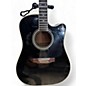 Used Takamine EF341SC Black Acoustic Electric Guitar