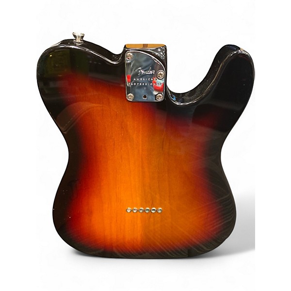 Used 2023 Fender PROFESSIONAL II TELECASTER LEFT 3 Color Sunburst Electric Guitar