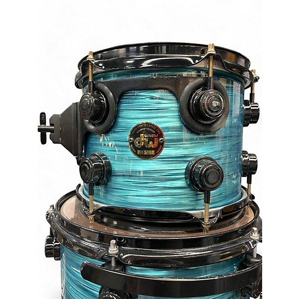 Used DW 4 Piece Collector's Series Ocean Turquoise Drum Kit