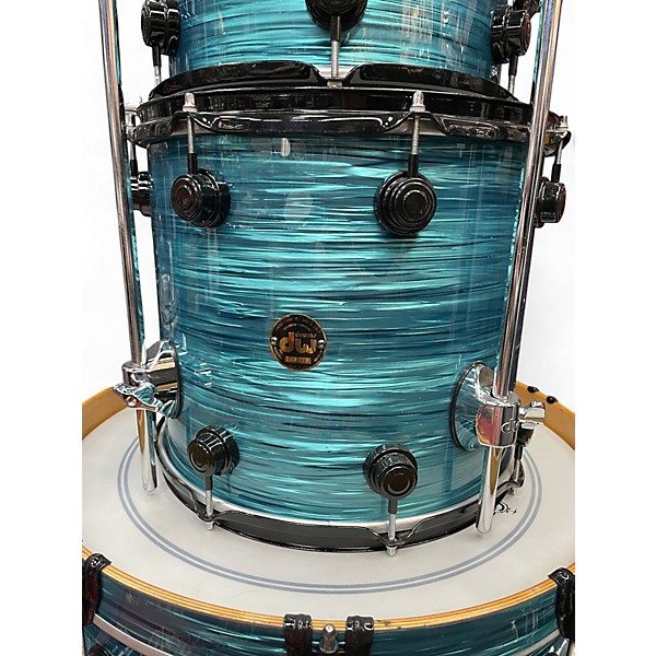 Used DW 4 Piece Collector's Series Ocean Turquoise Drum Kit