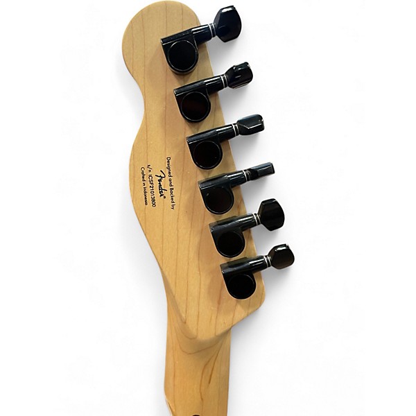 Used Squier Telecaster Black Solid Body Electric Guitar