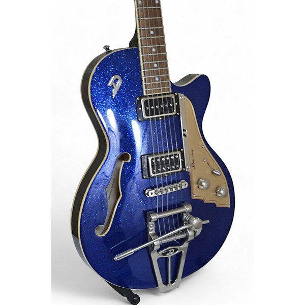 Used Duesenberg Starplayer TV BLUE SPARKLE Hollow Body Electric Guitar