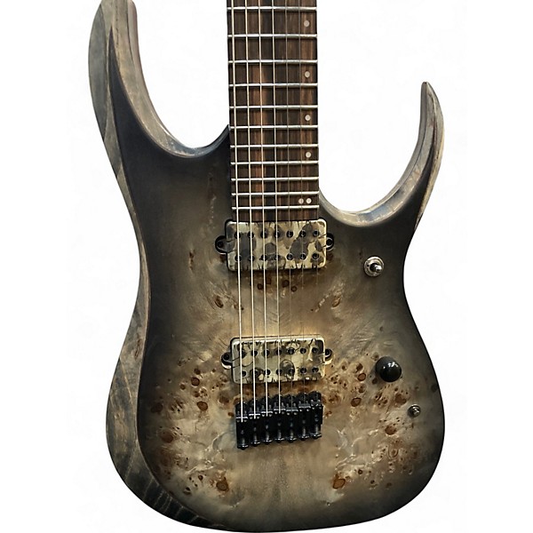 Used Ibanez GD71ALPHA 7 STRING BLACK MATTE Solid Body Electric Guitar