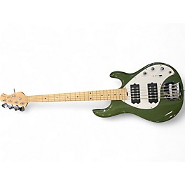 Used Sterling by Music Man STING RAY 5 Green Electric Bass Guitar