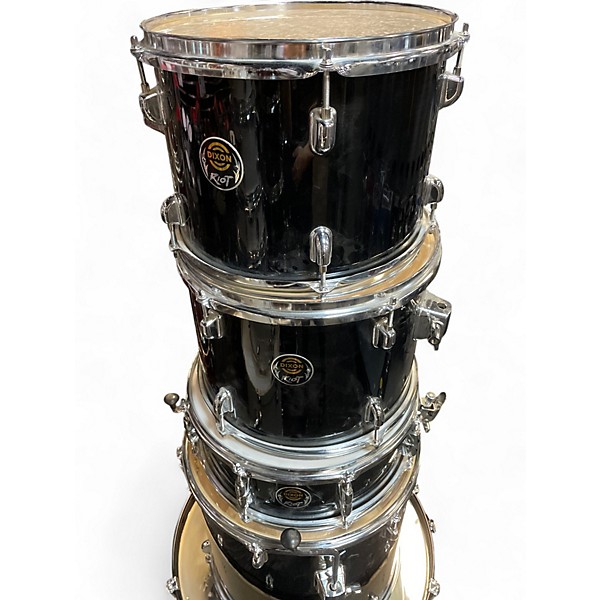 Used Dixon 5 Piece RIOT Black Drum Kit