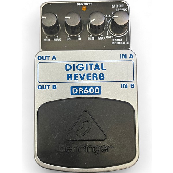 Used Behringer DR600 Digital Stereo Reverb Effect Pedal