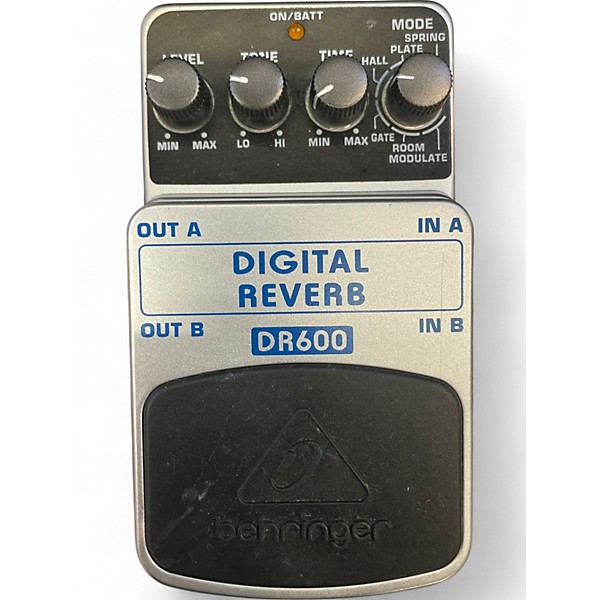 Used Behringer DR600 Digital Stereo Reverb Effect Pedal