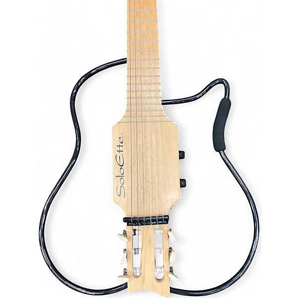 Used Wright Guitar SoloEtte Silent Nylon String Guitar Natural Acoustic Electric Guitar