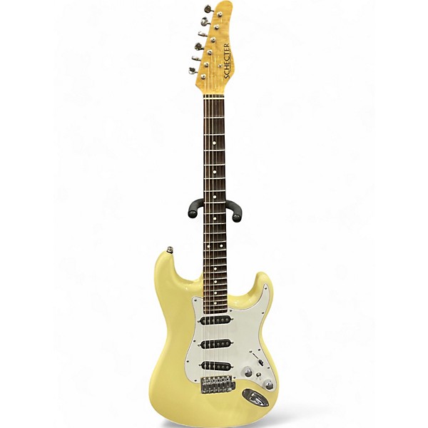 Schecter エレキギター イエロー Used Schecter Guitar Research CUSTOM SHOP STRAT YELLOW Solid