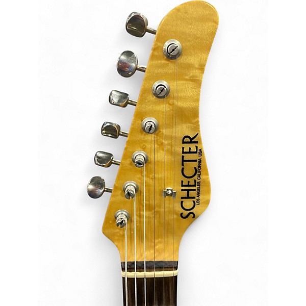 Schecter エレキギター イエロー Schecter Guitar Research Nick Johnston Electric Atomic Saffron
