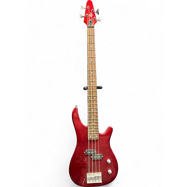 Used Rogue 4 String Red Electric Bass Guitar