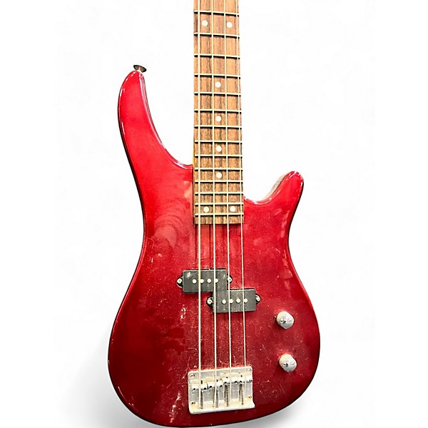 Used Rogue 4 String Red Electric Bass Guitar