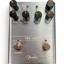 Used Fender Tre-Verb Digital Tremolo and Reverb Effect Pedal