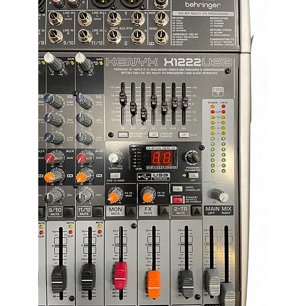 Used 2018 Behringer Xenyx X1222USB` Powered Mixer