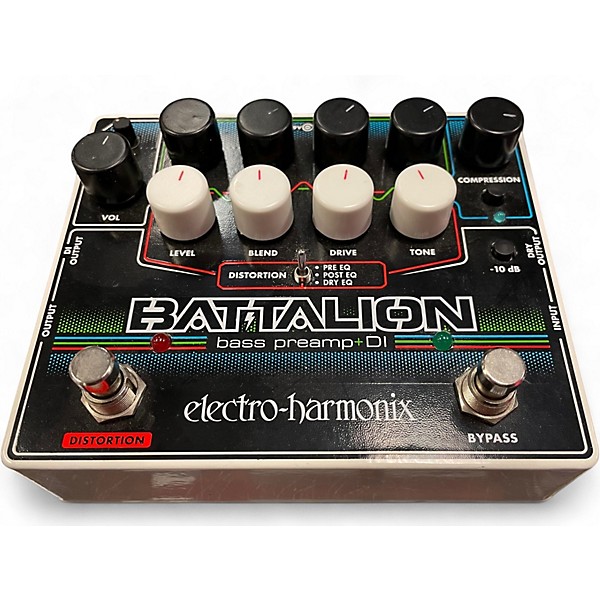 Used Electro-Harmonix Battalion Bass Preamp and DI Bass Effect Pedal