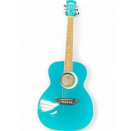 Used Luna AURORA BOREALS  TEAL Acoustic Guitar