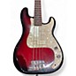 Used Lotus 4 String Crimson Red Burst Electric Bass Guitar