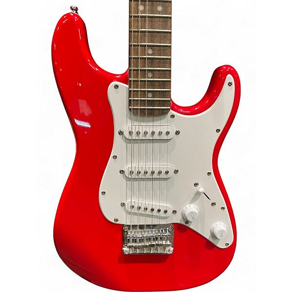 Used Squier Mini Affinity Stratocaster Left Handed Dakota Red Electric Guitar