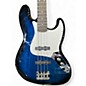 Used Glarry Bass Blue Electric Bass Guitar