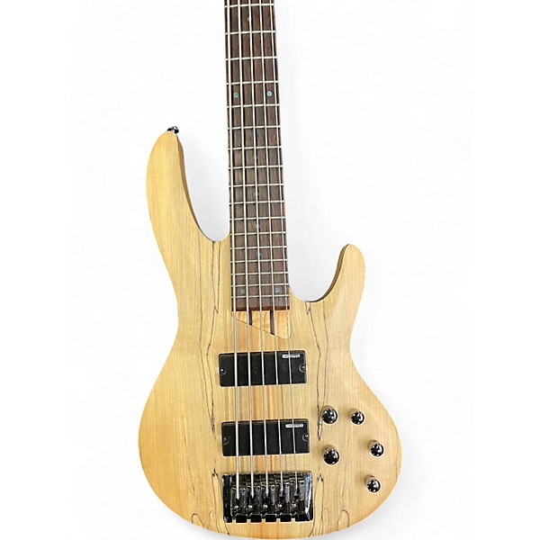 Used ESP LTD B205SM 5 String NATURAL Electric Bass Guitar